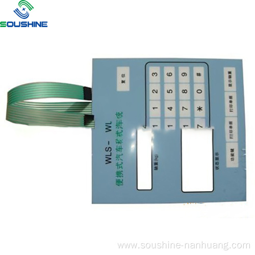 WLS Convenient vehicle weighing system membrane switch